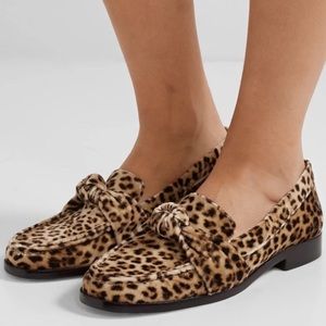 Loeffler Randall Elina Leopard Knot Loafer